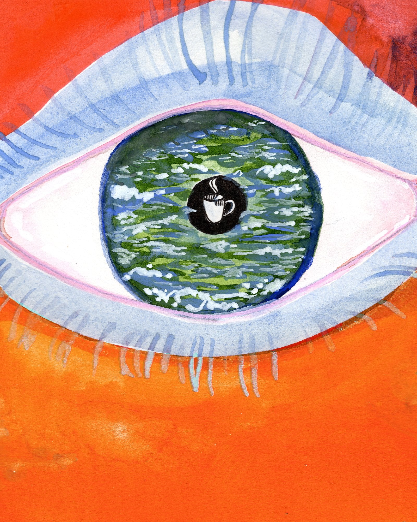 All Eye Want Is Swimming And Coffee by Alena